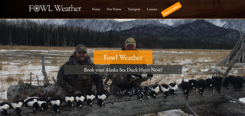 Fowl Weather Alaska Sea Duck Hunts