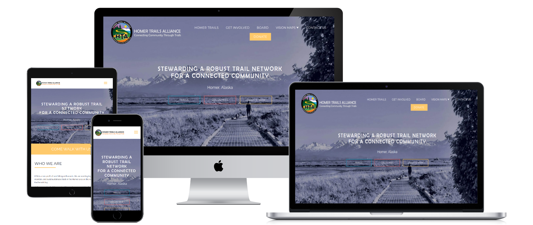 Homer Trails Alliance website screenshot